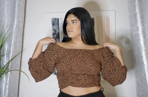 Evelyn Long Sleeve Leopard Print